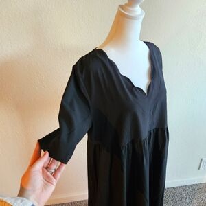 COPY - Long black dress with pockets M
